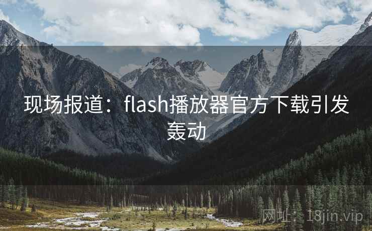 现场报道:flash播放器官方下载引发轰动 第1张 现场报道:flash播放器官方下载引发轰动 第1张